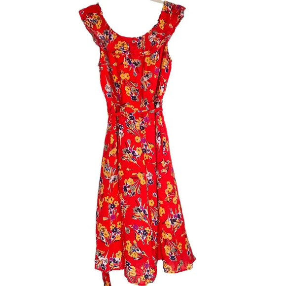 ANTHROPOLOGIE 47 of 52 Conversations Colloquial Off-The-Shoulder Dress Size 6 - Picture 5 of 11